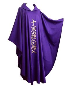 Novedad 2025: Vestimentas Unisex de Diseño Personalizado, Túnicas Bordadas en Rojo, Verde y Morado, Casulla de Algodón Transpirable, Estilo Étnico, Largo hasta el Tobillo - Product Image 6