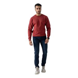 Sudadera de lana de gran tamaño para hombre, jersey de mezcla de algodón pesado, sudadera con estampado de logotipo personalizado, ropa de calle informal de invierno, Top - Product Image 1