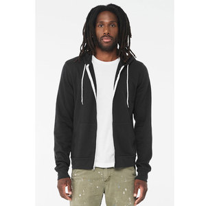 Unisex Premium Sponge Fleece Hoodie Ultra-Soft Bella & Canvas 3739 Full-<b>Zip</b> Sweatshirt <b>Men's</b> Winter Jacket - Product Image 4