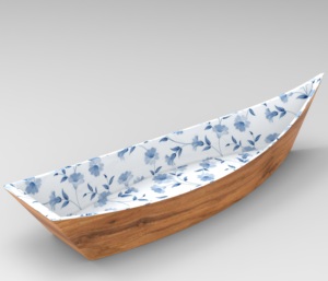 ถาดไม้เคลือบสี่เหลี่ยมลายแฟนซีแบบพรีเมี่ยมถาดเสิร์ฟสีดีไซน์ไม่เหมือนใครถาดเสิร์ฟแฟนซี - Product Image 3