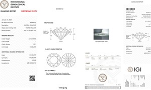 Igi ได้รับการรับรอง3.01กะรัตรอบเพชรที่ยอดเยี่ยมเพชรโซลิแทร์ธรรมชาติเจียระไนแบบเพชรเกรด I สี VS1ที่มีความบริสุทธิ์เป็นจำนวนมาก - Product Image 2