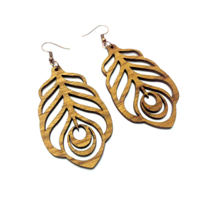 Pendientes de madera al por mayor de fábrica directa, accesorios de regalo, fiesta de cumpleaños, joyería de moda, pendientes a precio competitivo - Product Image 6