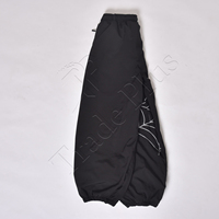 Pantalon de jogging unisexe personnalisé en polyester noir avec cordon de serrage et imprimé toile d'araignée blanche pour bébés et tout-petits, coupe ample, grandes tailles