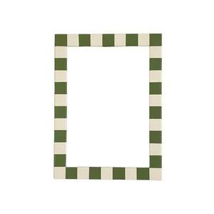 กรอบรูปไม้ทาสีสี่โทนหลายสีทำด้วยมือโต๊ะสี่เหลี่ยมสีแดงสีเขียวสีน้ำเงินสีเหลืองดีไซน์สำหรับตกแต่ง - Product Image 3