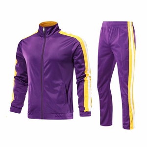 Survêtements grande taille 100% polyester sur mesure en tissu respirant à séchage rapide Slim Fit avec fermeture éclair pour hommes à vendre - Product Image 6
