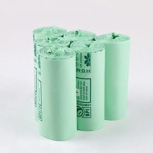 ถุงขยะย่อยสลายได้เป็นมิตรต่อสิ่งแวดล้อม100% ถุงขยะย่อยสลายได้ตามต้องการแบบม้วนแข็งแรง - Product Image 2