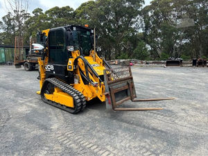 Chargeuse-pelleteuse compacte JCB 1CX, mini-chargeuse frontale avec excavateur arrière, moteur diesel, moment de charge élevé pour la construction et l'agriculture - Product Image 6