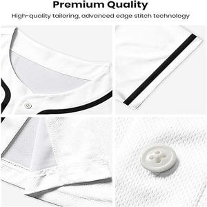 Conjunto de camisetas de béisbol personalizadas para hombre, estampado de rayas por sublimación, camisetas y pantalones de béisbol en blanco, uniforme - Product Image 6