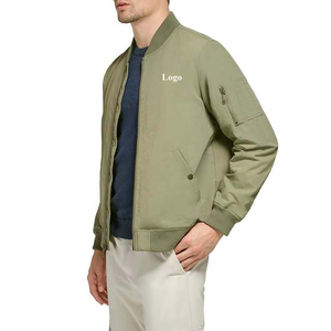 Blousons d'aviateur en satin de polyester avec logo personnalisé Vêtements pour hommes Vestes pour hommes High Street du Pakistan Service OEM Décontracté - Product Image 4