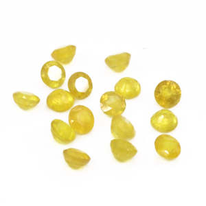 Saphirs jaunes naturels de Bangkok, calibrés, ronds, 5 mm et 6 mm, pierres précieuses en vrac, taille Asscher, taille Radiant, forme ovale facettée - Product Image 2
