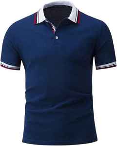 Polo para hombre de poliéster 100% con logotipo de impresión bordado personalizado de negocios - Product Image 3