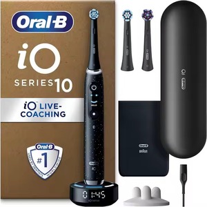 Oral-B iO10 Cepillos de Dientes Eléctricos Adultos, 1 Mango, 3 Cabezales de Cepillo de Dientes, Estuche de Viaje de Carga, Soporte para Cabezal de Cepillo de Dientes, 7 Modos - Product Image 4