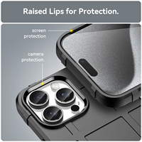 Coque arrière souple antichoc en TPU couleur unie avec boutons à pression robustes pour Google Pixel