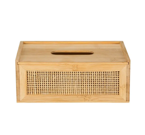 Natural Bamboo Tissue Holder-Health-Safe <b>Laminated</b> Design for Home or Office VIET FARGIMEX - Product Image 2