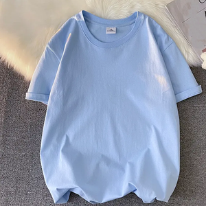 2025 nouvelle mode poids lourd 100% coton hommes T-Shirts surdimensionné coupe ample élégant surdimensionné T-Shirt pour hommes - Product Image 4