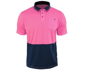 Camisa Polo DE TRABAJO Hi Vis de alta calidad, uniforme de seguridad con logotipo personalizado en poliéster con características de seguridad reflectantes y bolsillos - Product Image 5