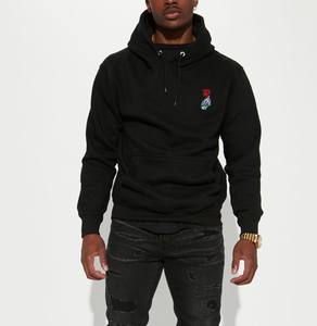 Sudaderas con capucha transpirables de algodón puro 100% para hombre, ropa de calle mezclada de algodón básico, sudaderas con capucha de diseño personalizado de Color sólido para adultos a buen precio - Product Image 1