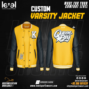 Ensemble de vestes universitaires 6XL pour hommes Écusson de broderie d'hiver LOGO personnalisé Vestes polaires grande taille en coton unisexe vierge - Product Image 4