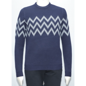 Suéter de Punto Personalizado de Invierno, Estilo Retro, Cuello Redondo, Algodón y Poliéster, Antiarrugas, Transpirable, de Secado Rápido, para Hombre, Manga Larga - Product Image 3