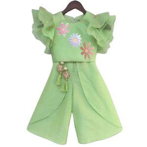 ชุด2ชิ้นทำด้วยมือสำหรับรอมฎอนอิสลามชุดเด็กผู้หญิงแบบดั้งเดิมที่สวยงามปักเลื่อมและลูกปัด - Product Image 3