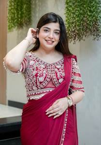 ผ้าซารีออร์แกนซ่าปักลายสุดฮิตสำหรับผู้หญิง สวมใส่ในงานปาร์ตี้และเทศกาล พร้อมเสื้อซารีสำหรับผู้หญิง - Product Image 3