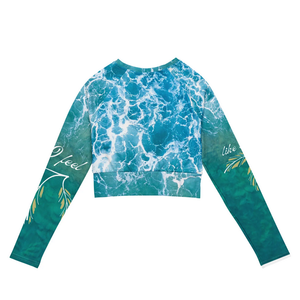 Oferta caliente otoño mujer alta calidad liso sudadera logotipo personalizado impreso gimnasio recortado Top nueva colección camisetas - Product Image 6