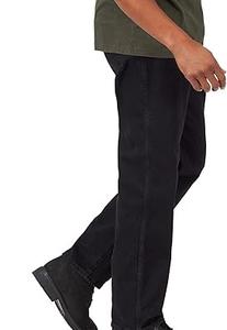 Jeans skinny en denim stretch coton/polyester pour homme, décontractés, à devant plat, noirs, lavés, évasés, coupe slim, respirants, vintage - Product Image 3