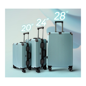 8003 Suitcases Hard Shell High-quality PC Robust Aluminum Frame Suitcase Luggage Set 3PCS Anti-scratch HUNG PHAT Manufacturer - Product Image 1