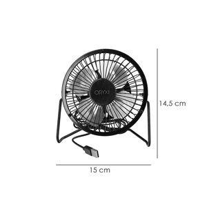 Ventilatore da tavolo 10 cm. USB da 2,5 Watt. - Product Image 2