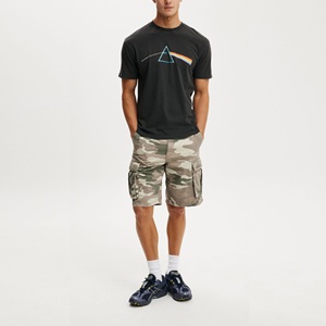 Nouveauté T-shirt décontracté surdimensionné en coton uni à manches courtes pour hommes grandes tailles - Product Image 5
