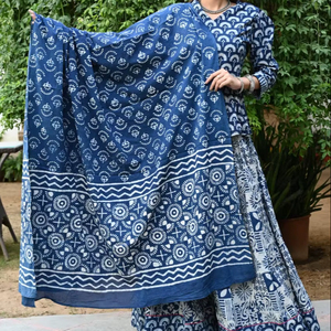 Designer Exclusive 2022 Indian Women's Traditional Wedding Lehenga Choli Hand <b>Block</b> <b>Print</b> Party All Seasons Full Stitch - Product Image 1