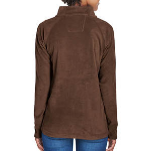 Chaqueta de Invierno Acolchada Reversible con Cierre Completo para Mujer, Estilo Bomber, Microfelpa, Color Marrón Oscuro - Product Image 2