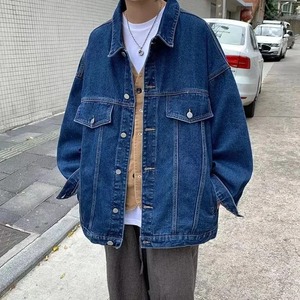 Veste en jean élégante et décontractée pour hommes Offre Spéciale de la saison impression à la mode beau col léger vêtements d'extérieur d'hiver coupe ample M - Product Image 1