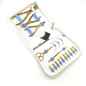 Herramientas para el cabello Cinta profesional en extensiones de cabello Alicates Extensiones de trama de acero inoxidable Cinta de sellado Alicates de abrazadera - Product Image 3