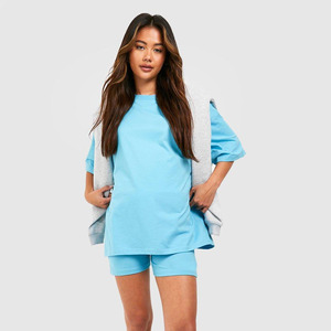 ชุด2ชิ้นเสื้อ2ชิ้นสั้นชุดกางเกงขาสั้นสำหรับผู้หญิงชุดฤดูร้อน - Product Image 3