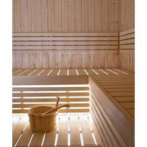ห้องซาวน่าแบบดั้งเดิม Alder Aspen สำหรับ 6-8 คน ประตูกระจกพรีเมียม 9kW ระบบไอน้ำแห้ง สำหรับใช้ในบ้านเพื่อการผ่อนคลาย รับประกัน 1 ปี - Product Image 3