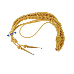 Aiguillette d'or de cérémonie personnalisée Aiguillette d'événement uniforme avec cordon d'épaule à bouts dorés - Product Image 1