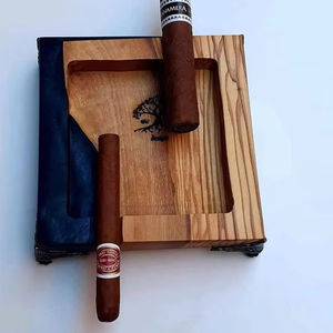 NOUVEAU ARRIVÉ RÉSINE LOGO EN BOIS MEILLEURE QUALITÉ MODERNE EPOXY Résine Epoxy & Bois Cendrier Couleur Logo Portable Intérieur et Extérieur - Product Image 2