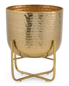 Macetas y macetas doradas martilladas personalizadas al por mayor para decoración de hogar y jardín macetas con acabado de la mejor calidad - Product Image 6