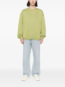 OEM Unisex Color sólido Cuello redondo Sudadera Manga larga Corte suelto Jersey Casual Fleece Top para Otoño Invierno al por mayor - Product Image 2