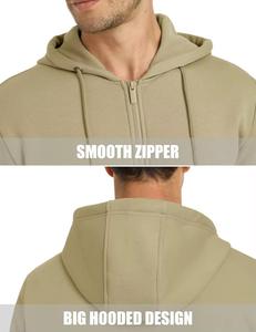 Jersey de mezcla de algodón de talla grande para hombre, sudadera de lana con capucha de gran tamaño con logotipo bordado, conceptos básicos personalizables - Product Image 6