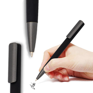 Stylo à bille NM-132 JaguarPen de haute qualité avec grand clip, logo personnalisé, revêtement en caoutchouc, encre bleue/noire, stylo promotionnel pour les entreprises - Product Image 1