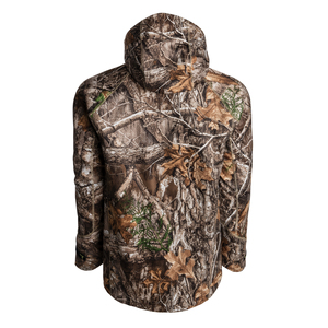 Veste de chasse pour homme en softshell 300g, manches longues, col montant, fermeture éclair, coupe-vent, imperméable, capuche pour l'hiver - Product Image 2