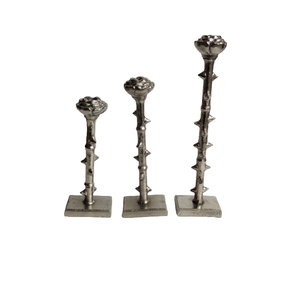 Candelero decorativo hecho a mano de la mejor calidad, centro de mesa fundido de aluminio, portavelas votivo al por mayor - Product Image 2