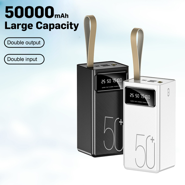 Trending 50000Mah Powerbank Power Bank 50000 Mah Four Port 12v Output Digital