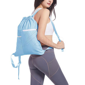 Bulk Supply Premium Foldable <b>Drawstring</b> Gym <b>Bag</b> with Reinforced Stitching Polyester Lining Smart Safety for Gym & Fitness Use - Product Image 4