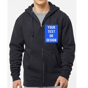 Sudadera con cremallera y logotipo personalizado, sudadera con cremallera y foto con tu propio texto, sudadera con cremallera completa - Product Image 2