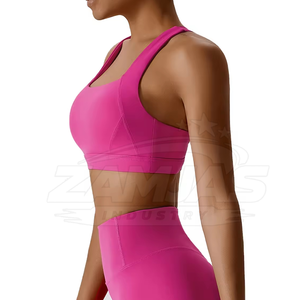 Ensemble de yoga personnalisé pour femmes, tenue avec leggings et haut à motif uni, ensemble sans couture pour femmes, ensemble de yoga 3 pièces - Product Image 3