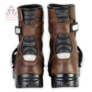 Motorcycle Adventure Touring <b>Waterproof</b> <b>Boots</b> for Men and <b>Women</b> with PU Upper Durable Rubber Sole Winter Ready and Zip Closure - Product Image 2