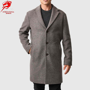 Manteaux d'hiver pour hommes de qualité supérieure, en laine, design personnalisé, tissu en laine douce, doublure chaude, manteau long élégant pour la vente en gros en hiver - Product Image 1